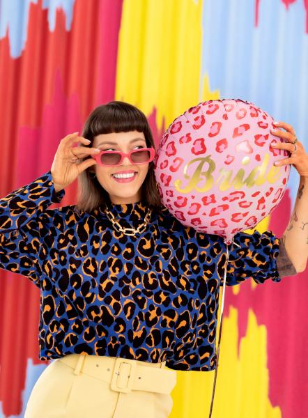 Folienballon rund - Bride Leopard - ø 43cm